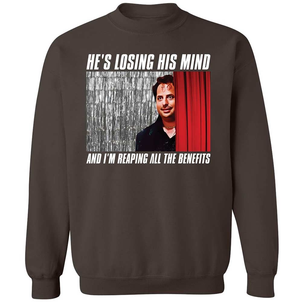 Classic Unisex Sweatshirt - FLWQJEGJ - Dark Chocolate - 4