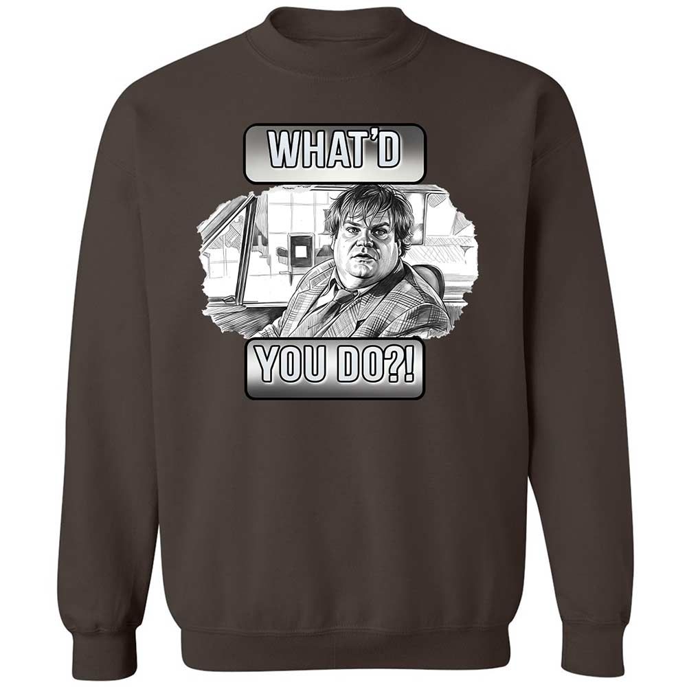 Classic Unisex Sweatshirt - TR5HG98U - Dark Chocolate - 4