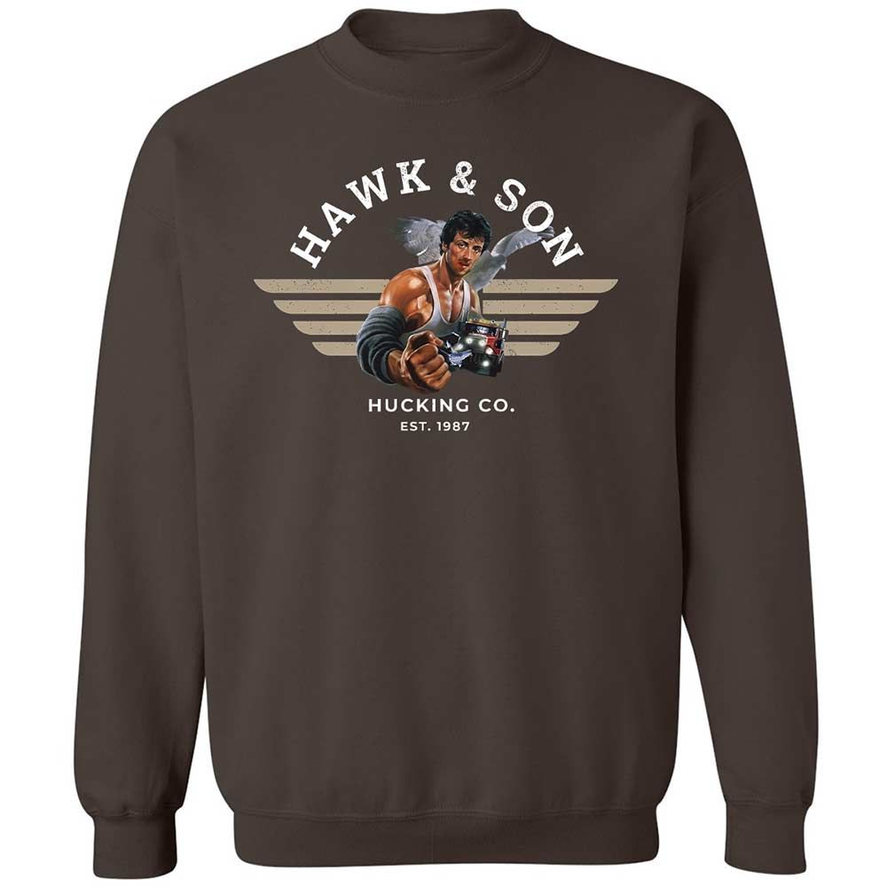 Classic Unisex Sweatshirt - 21AGY1HR - Dark Chocolate - 4