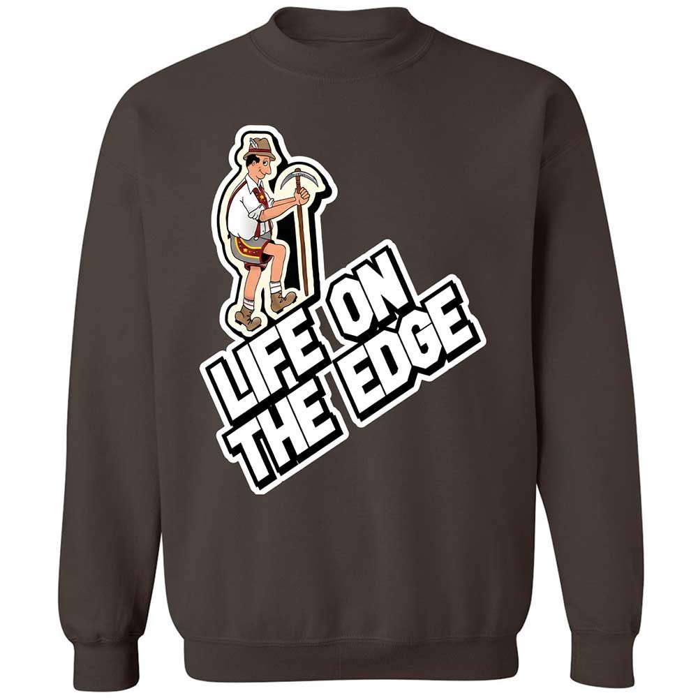 Classic Unisex Sweatshirt - YVJRUQFH - Dark Chocolate - 4