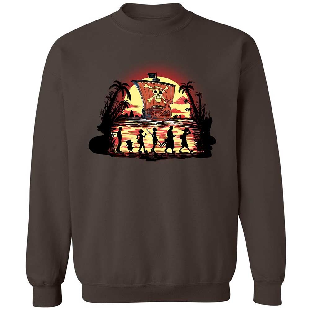 Classic Unisex Sweatshirt - YUN19S6V - Dark Chocolate - 4