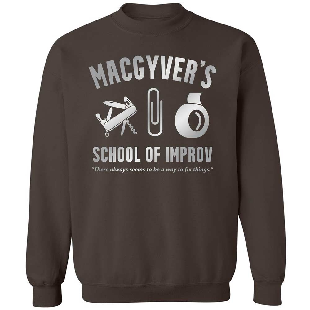 Classic Unisex Sweatshirt - 1WMKJDHV - Dark Chocolate - 4