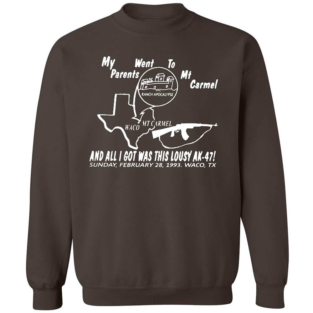 Classic Unisex Sweatshirt - 3QH8FA7H - Dark Chocolate - 4