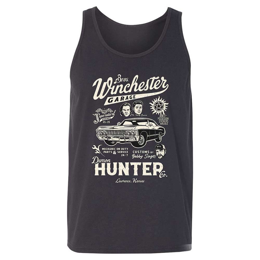 Unisex Jersey Tank - HXSVLR1Z - Dark Grey - 4