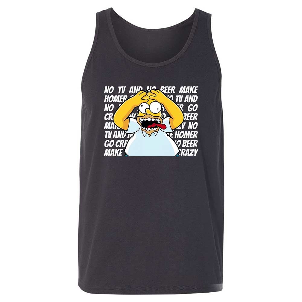 No TV and No Beer Make Homer Go Crazy - Dark Grey - 4