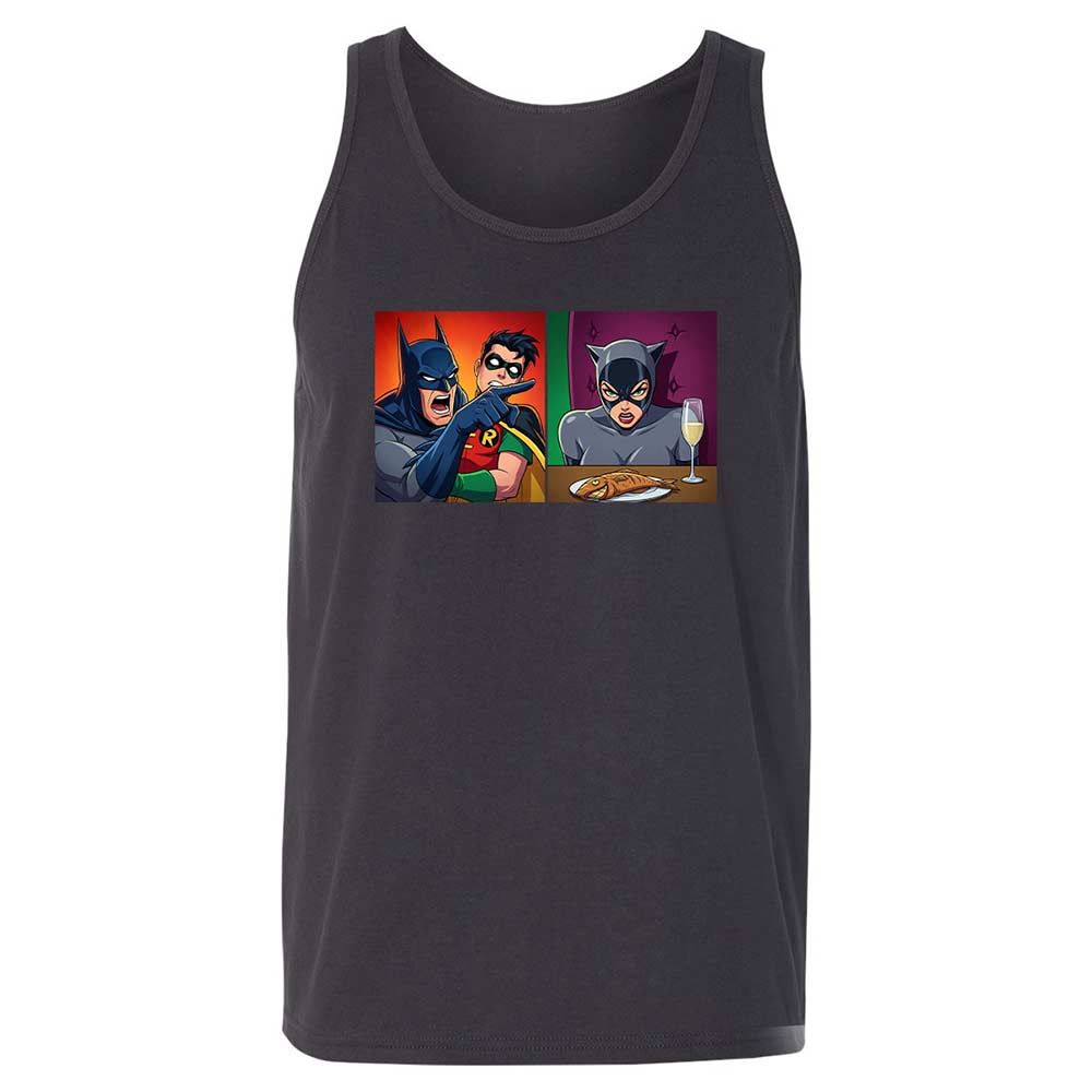 Bat Yelling at Catwoman - Dark Grey - 4