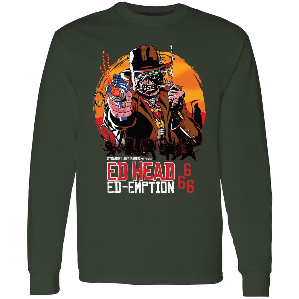 Long Sleeve T-Shirt - 3K6YAQ3M - Forest Green - 4