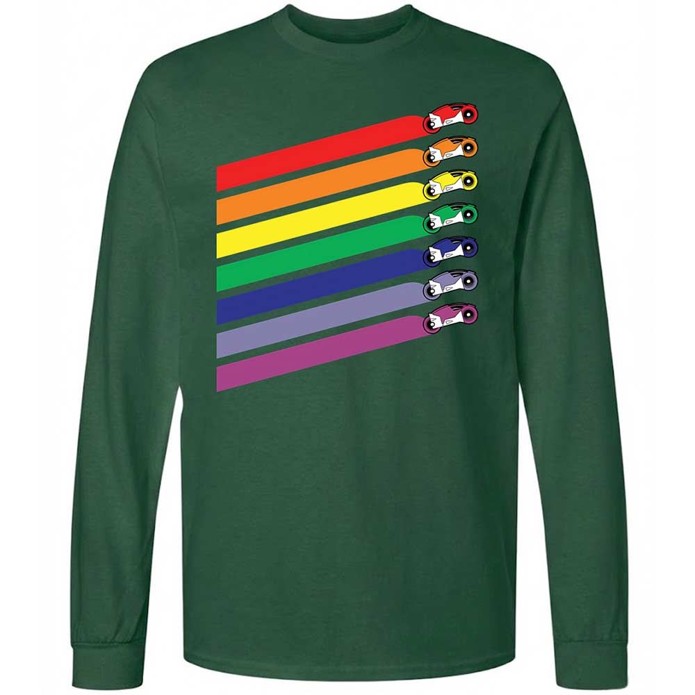 Race The Rainbow - Forest Green - 4