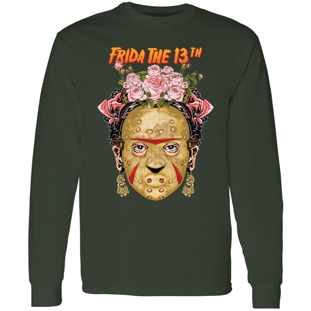 Long Sleeve T-Shirt - E8UF15Z5 - Forest Green - 4