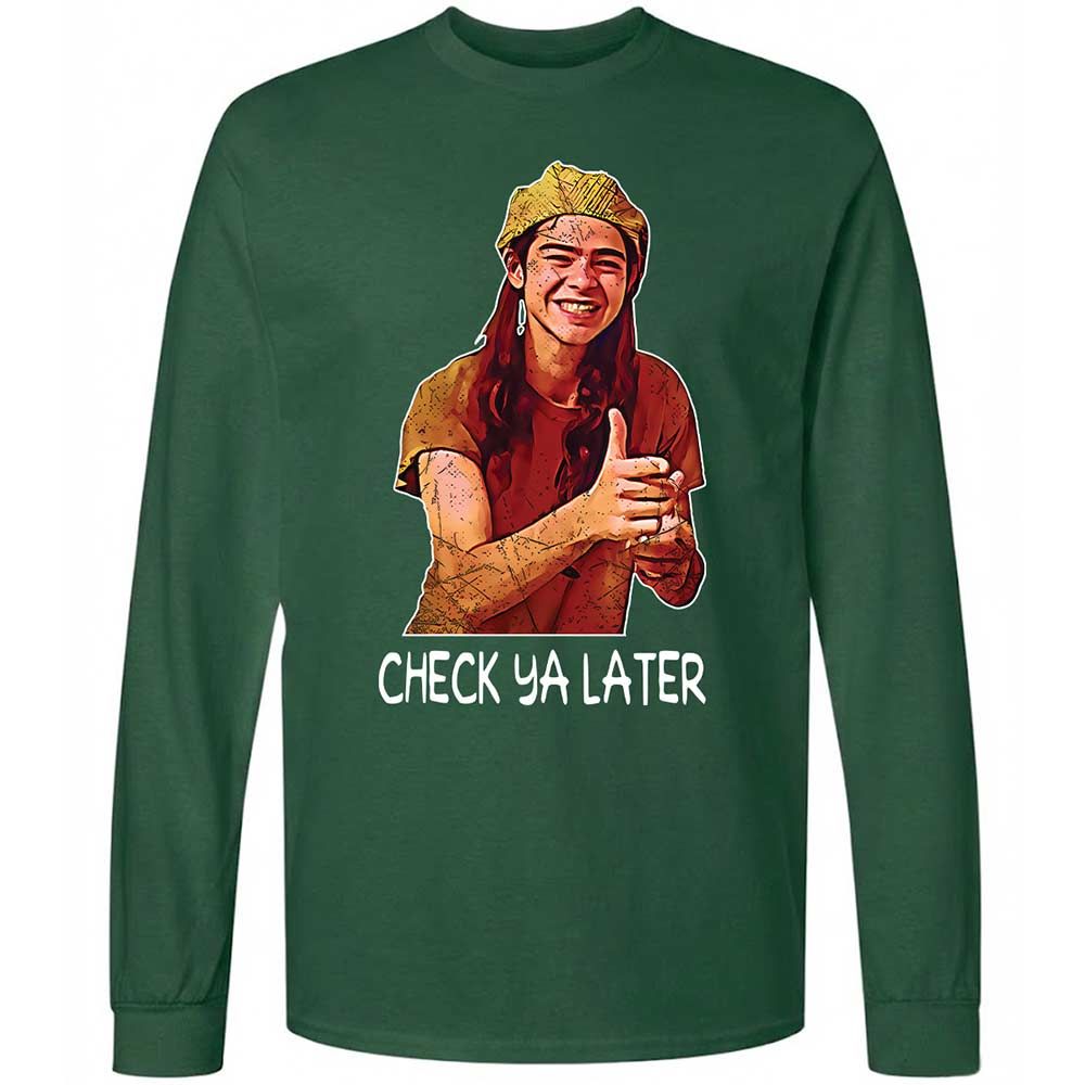 Long Sleeve T-Shirt - WZSX6C2K - Forest Green - 4