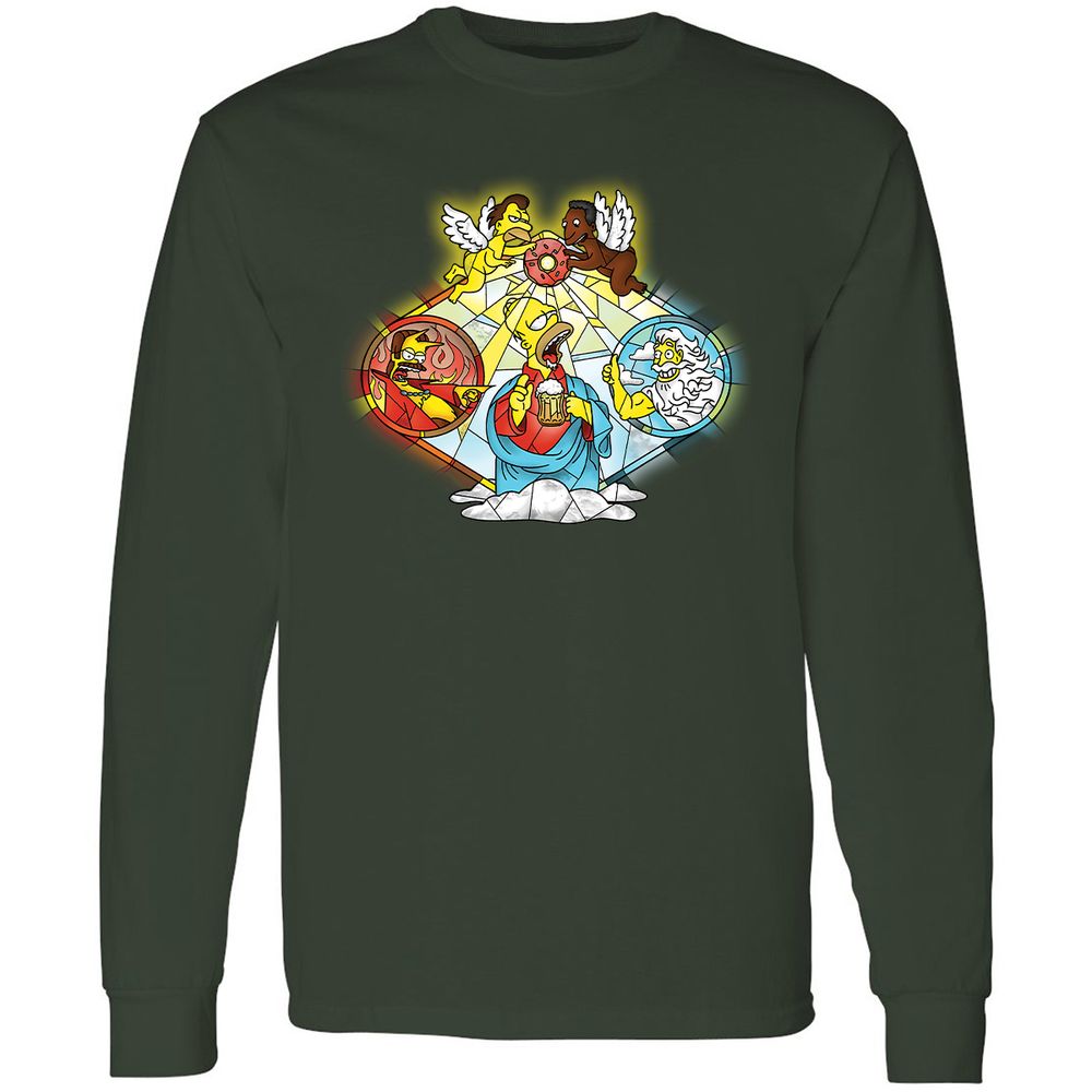 Long Sleeve T-Shirt - AW8JQ3Z7 - Forest Green - 4