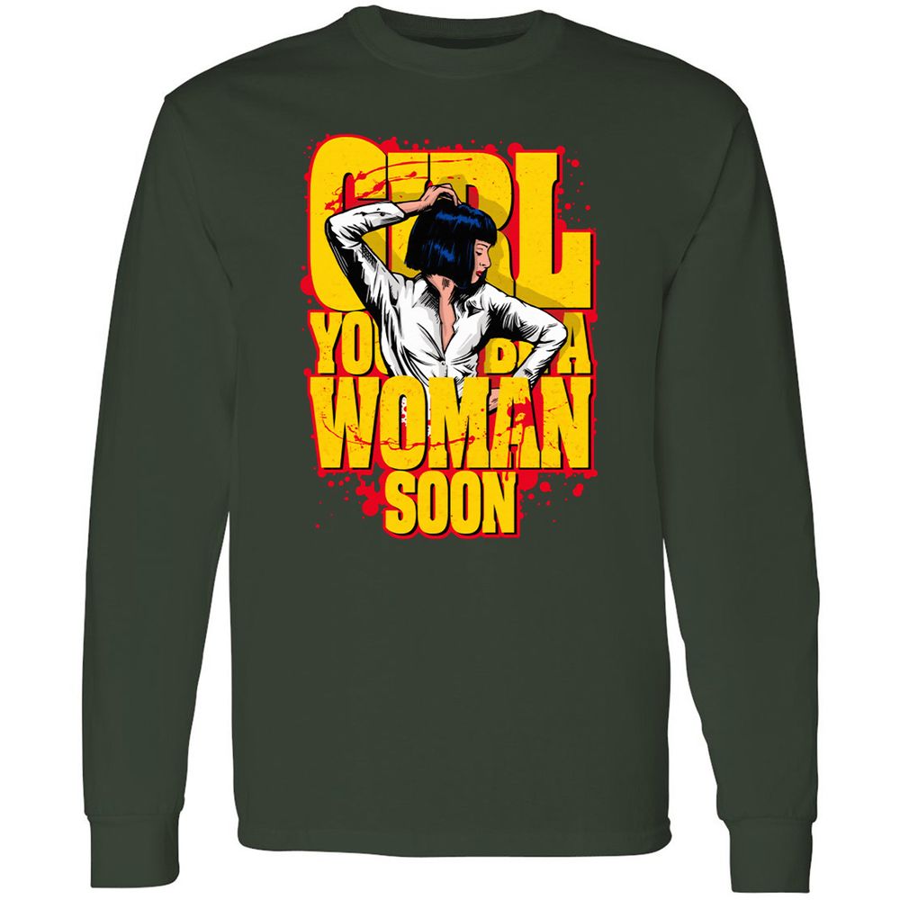 Long Sleeve T-Shirt - W85QLM6E - Forest Green - 4