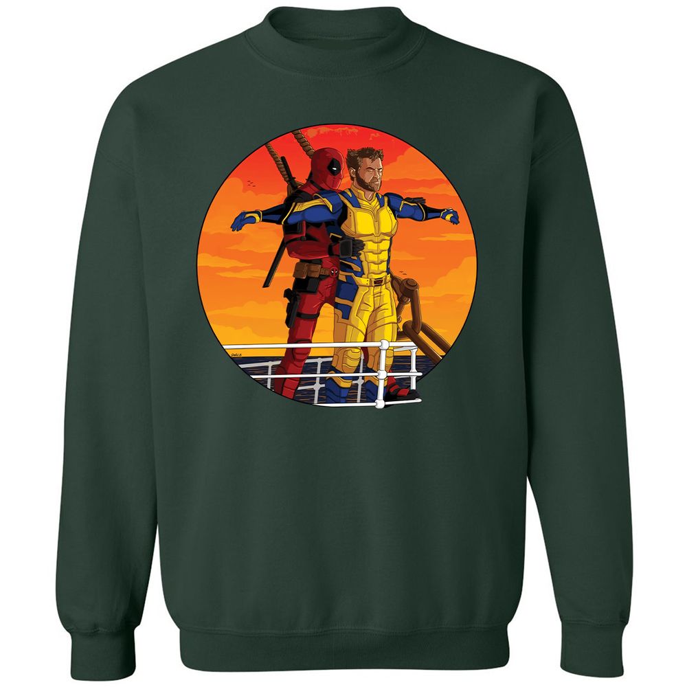 Classic Unisex Sweatshirt - DC9D2MUP - Forest Green - 4