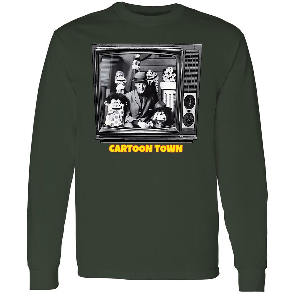 Cartoon Town - Forest Green - 4