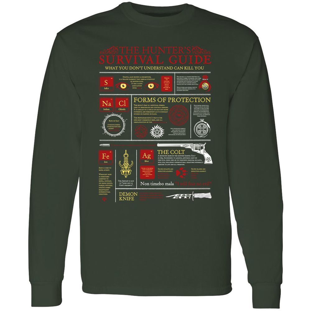 Long Sleeve T-Shirt - 74P9ET9K - Forest Green - 4
