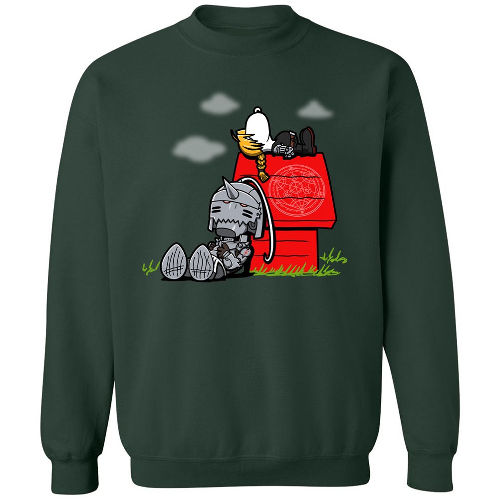 Classic Unisex Sweatshirt - ZV859MNW - Forest Green - 4