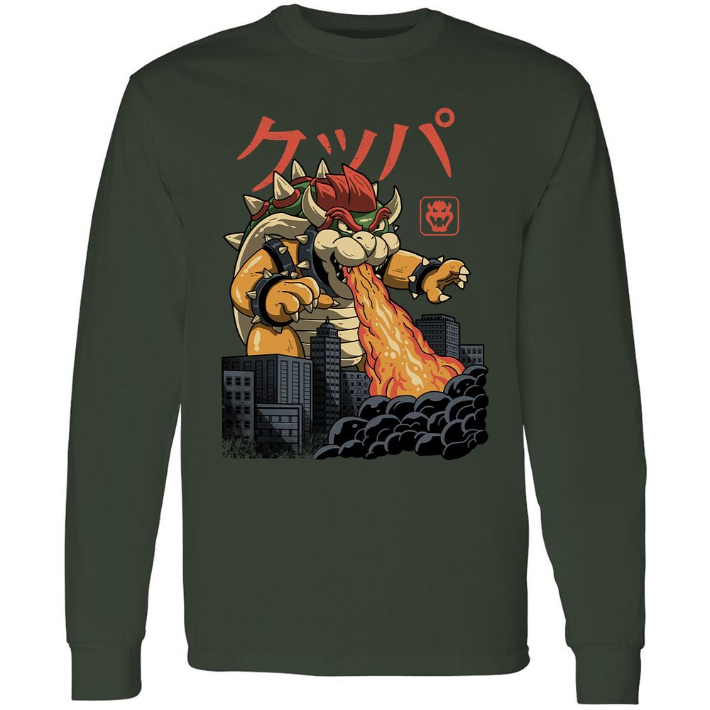 Long Sleeve T-Shirt - 99H2RZV3 - Forest Green - 4