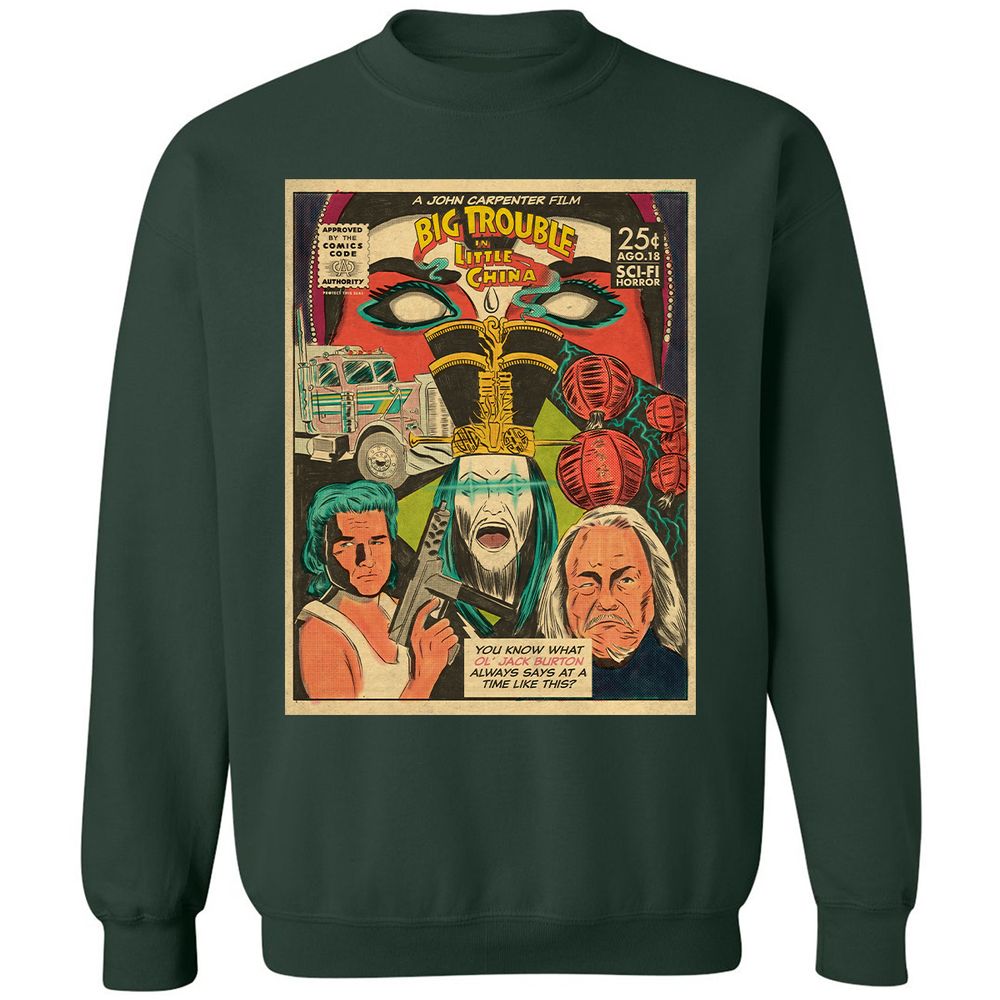 Classic Unisex Sweatshirt - H5BP6EF5 - Forest Green - 4
