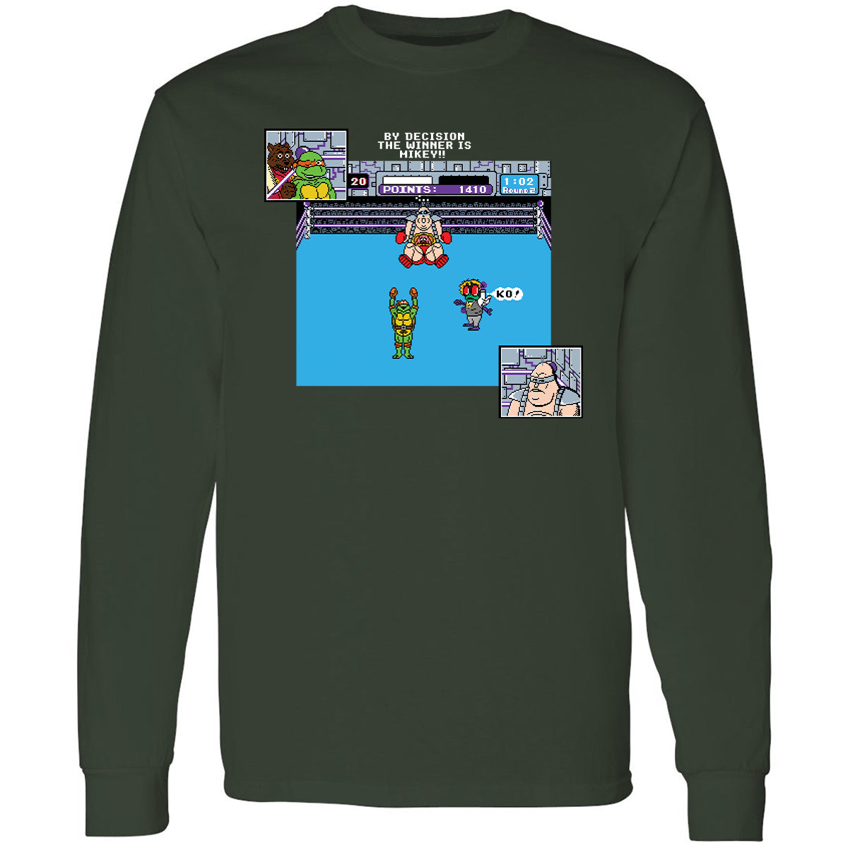 Long Sleeve T-Shirt - NWL6K7VX - Forest Green - 4
