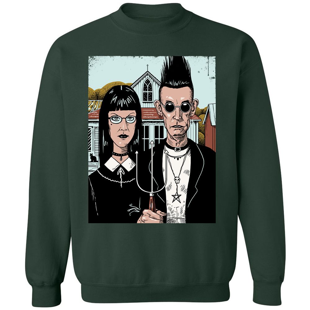 Classic Unisex Sweatshirt - MHW7PTVK - Forest Green - 4