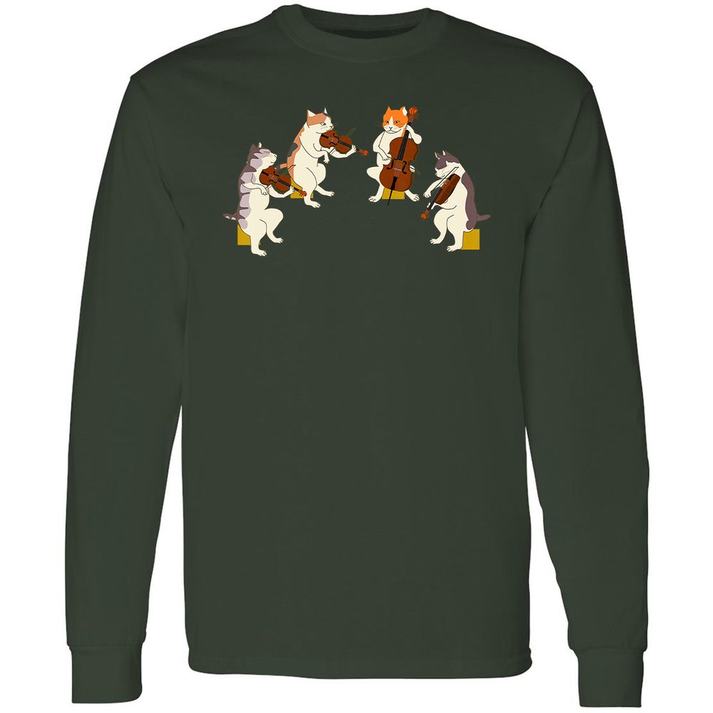 Long Sleeve T-Shirt - V2KNZXWS - Forest Green - 4