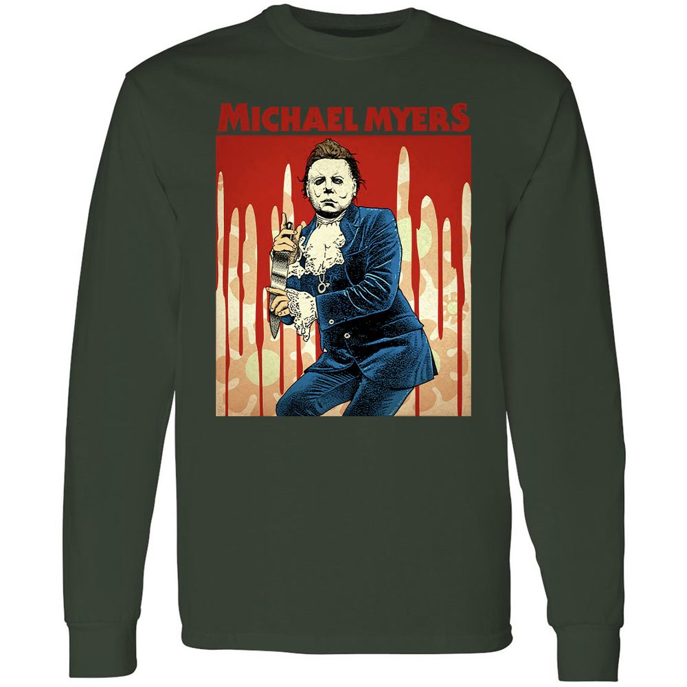 Long Sleeve T-Shirt - NQHPV4TK - Forest Green - 4