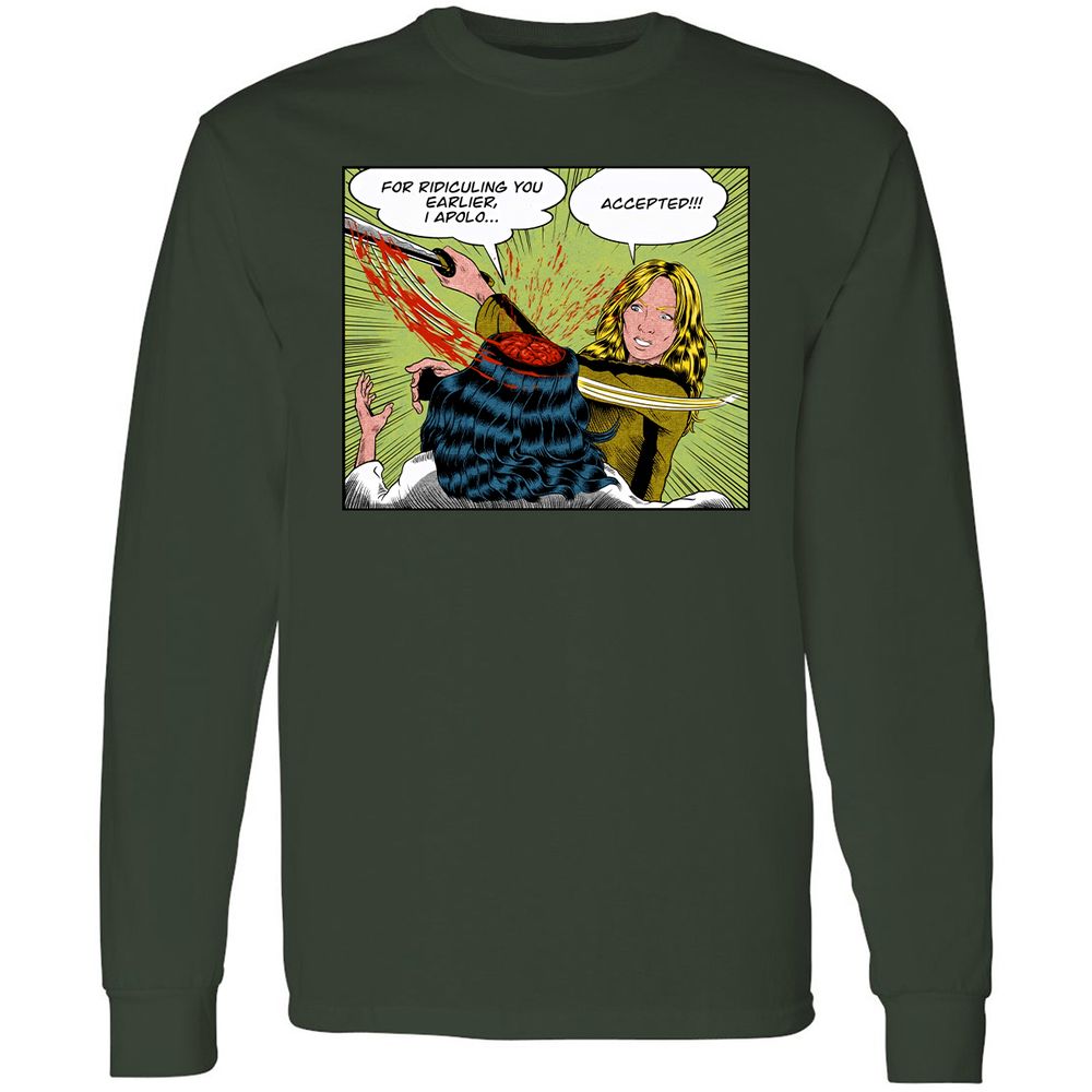 Long Sleeve T-Shirt - 924CGBF2 - Forest Green - 4