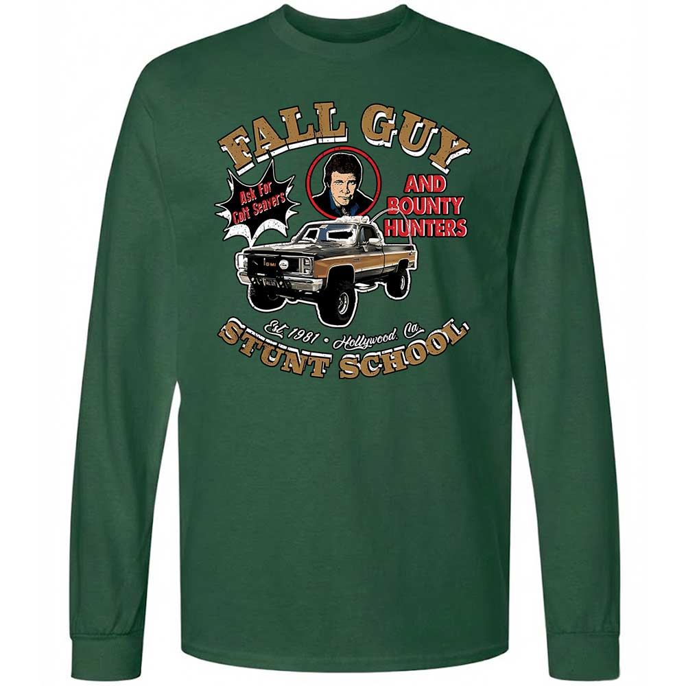 Long Sleeve T-Shirt - 7CFD9CQH - Forest Green - 4