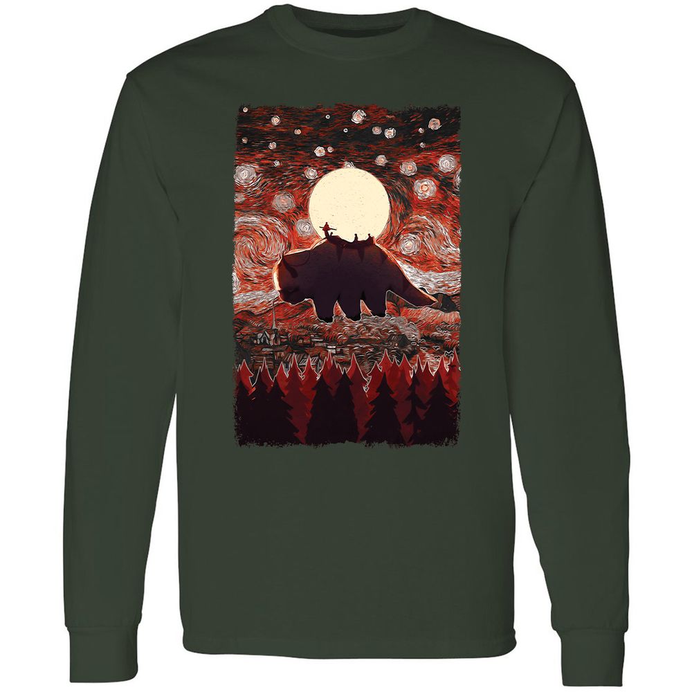 Long Sleeve T-Shirt - 4UCDT848 - Forest Green - 4
