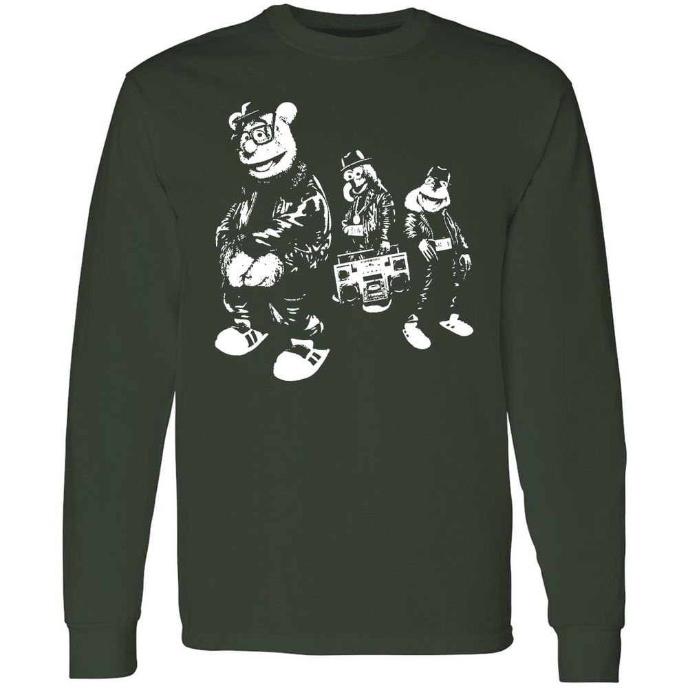 Long Sleeve T-Shirt - WFJQ81JY - Forest Green - 4
