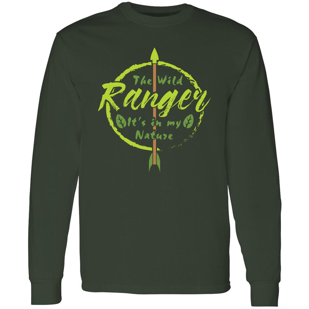 Long Sleeve T-Shirt - 88SDVR33 - Forest Green - 4