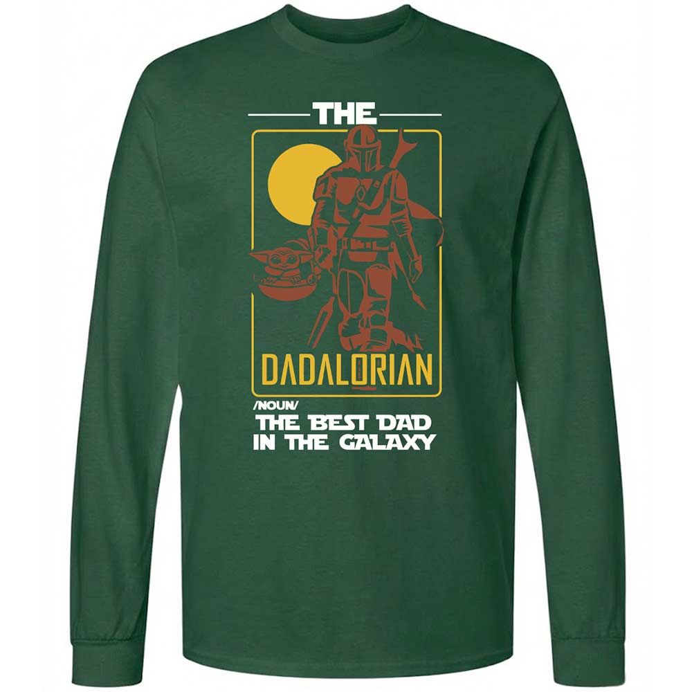 The Dadalorian The Best Dad In The Galaxy - Forest Green - 4