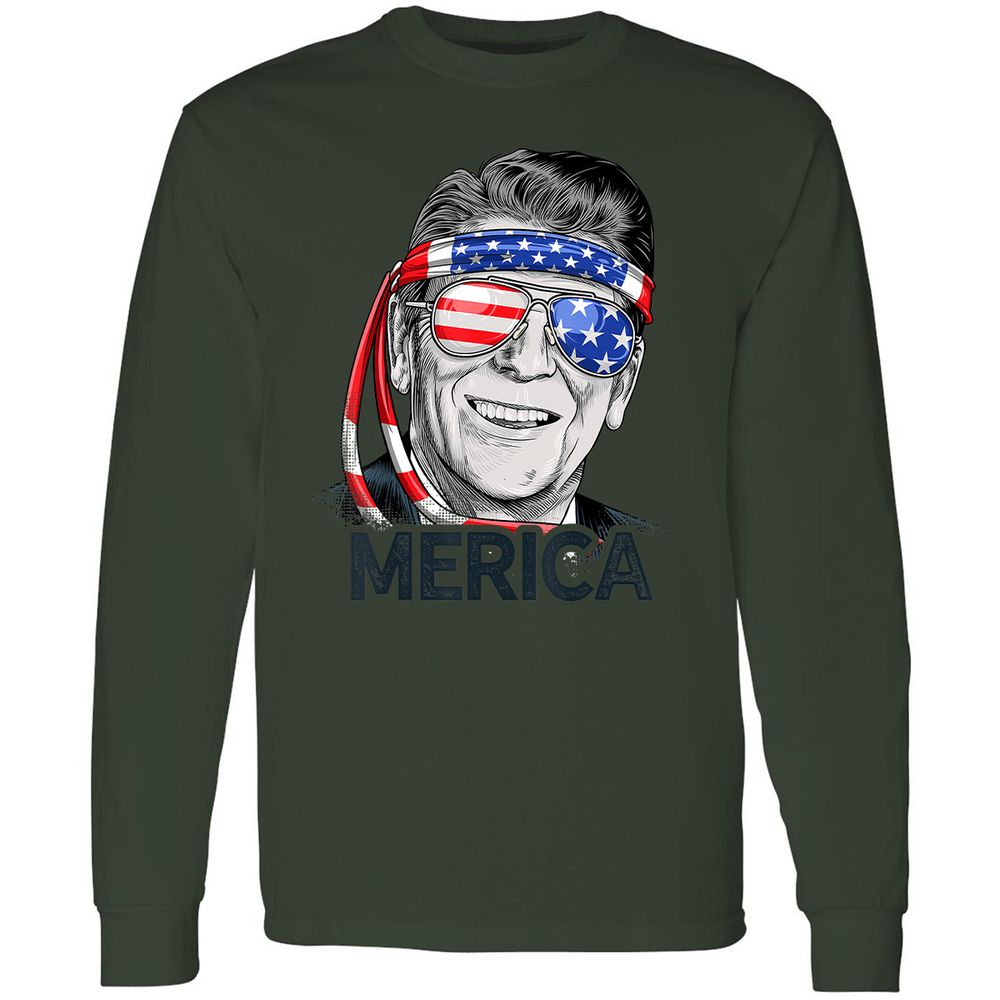 Long Sleeve T-Shirt - JRVTZD3V - Forest Green - 4