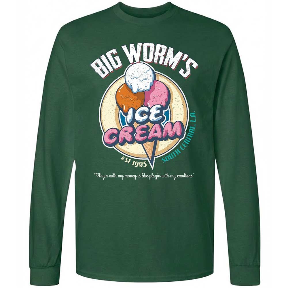 Big Worm's Ice Cream - Forest Green - 4