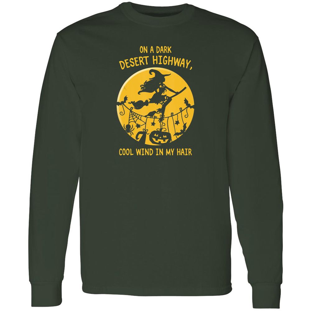 Long Sleeve T-Shirt - WENM854U - Forest Green - 4