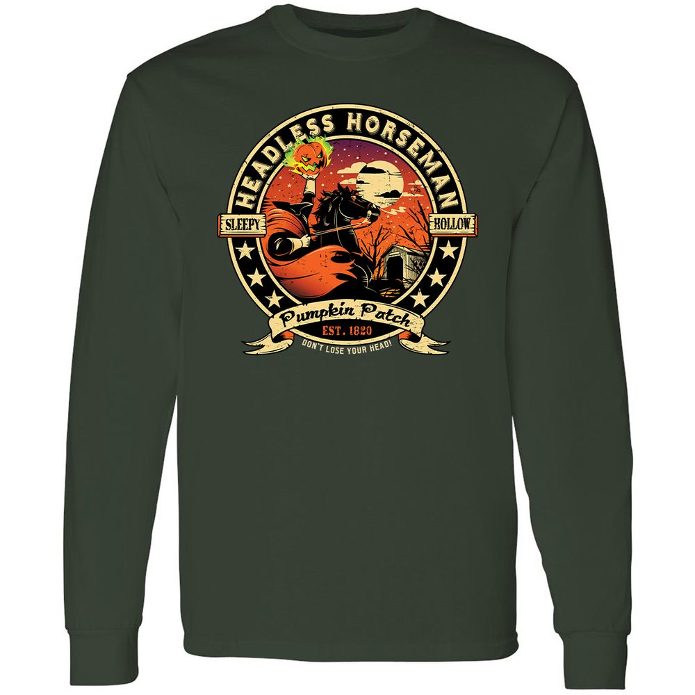 Long Sleeve T-Shirt - ZCGWVLB6 - Forest Green - 4