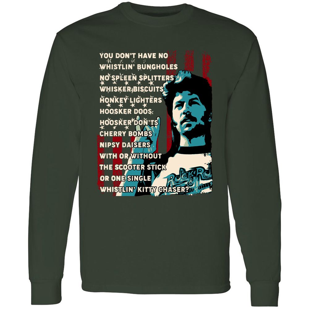 Long Sleeve T-Shirt - QZZZ8WFD - Forest Green - 4