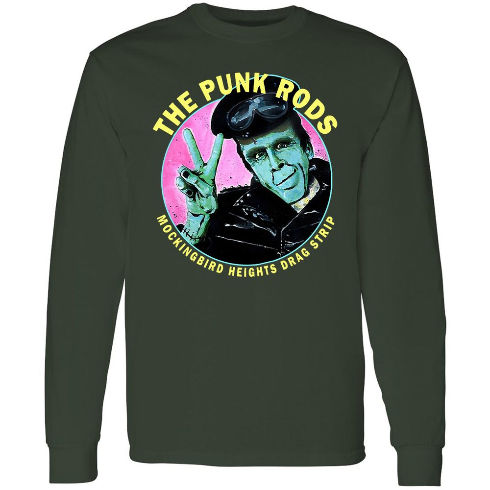 Long Sleeve T-Shirt - G1C6QAK3 - Forest Green - 4