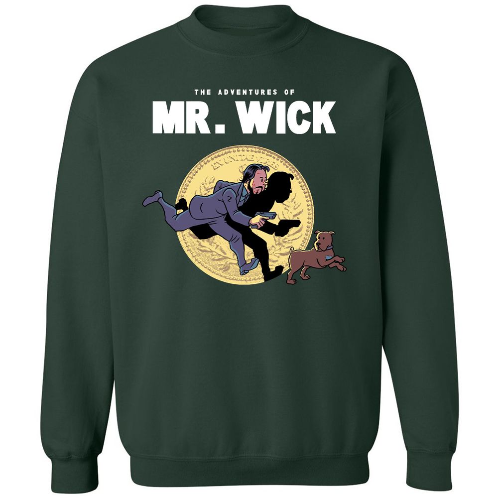 Classic Unisex Sweatshirt - 3DLXX5DU - Forest Green - 4