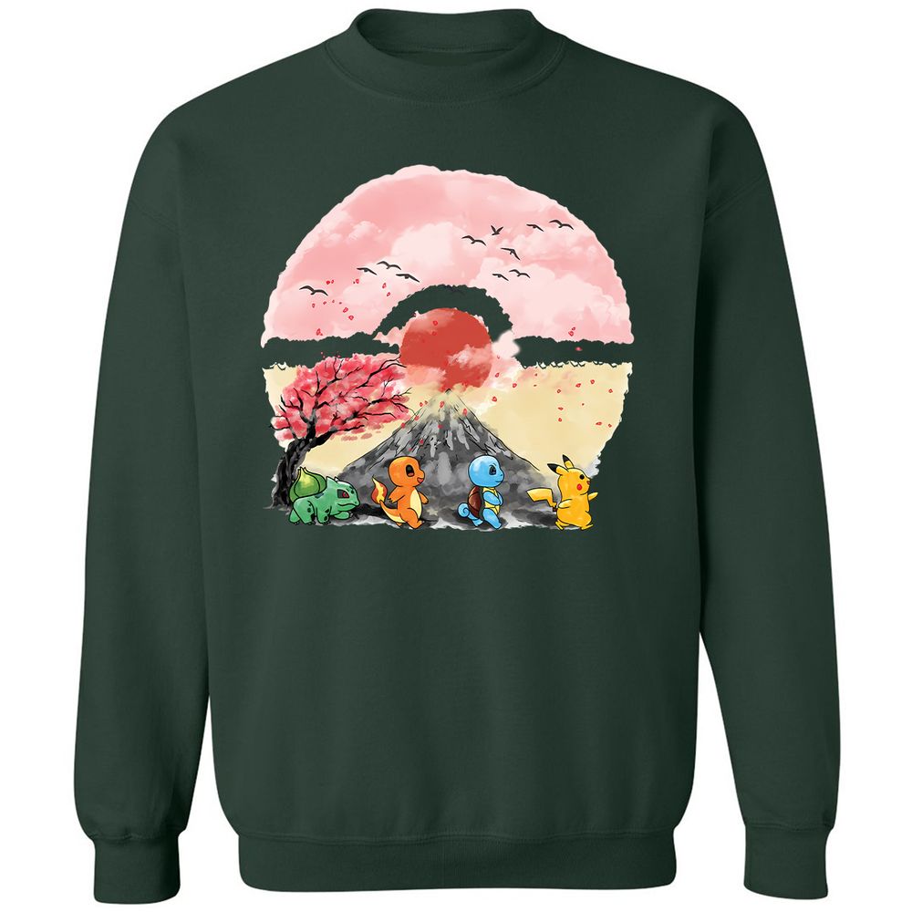 Classic Unisex Sweatshirt - X88VFV5H - Forest Green - 4