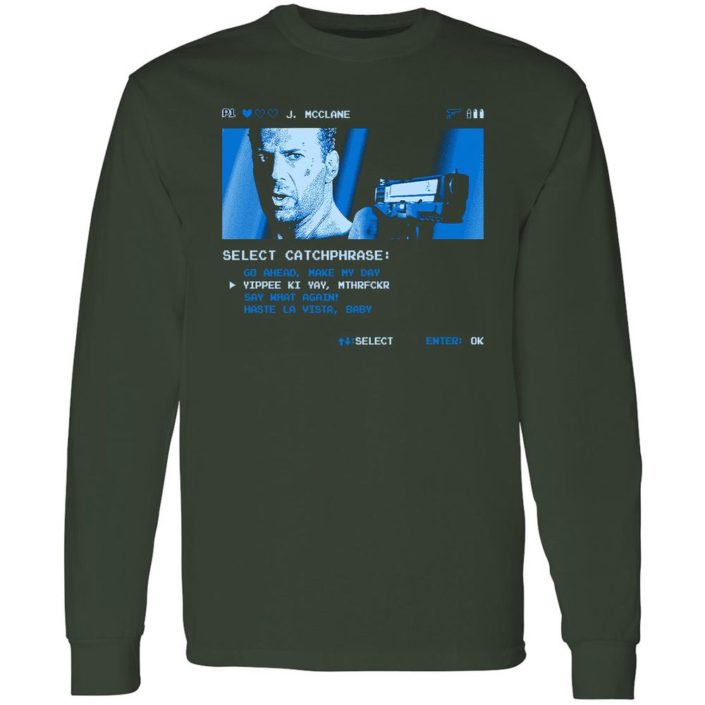 Long Sleeve T-Shirt - K72XDH96 - Forest Green - 4