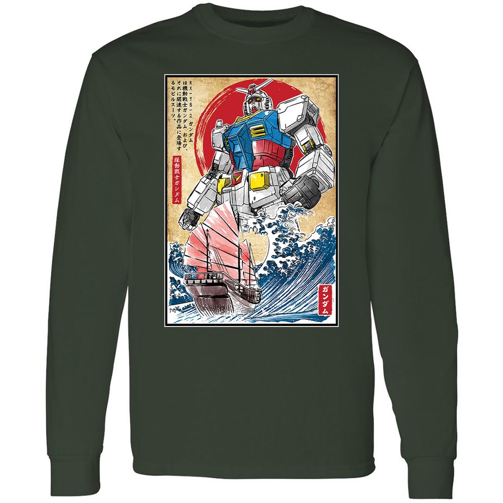 Long Sleeve T-Shirt - X5GTW9VY - Forest Green - 4