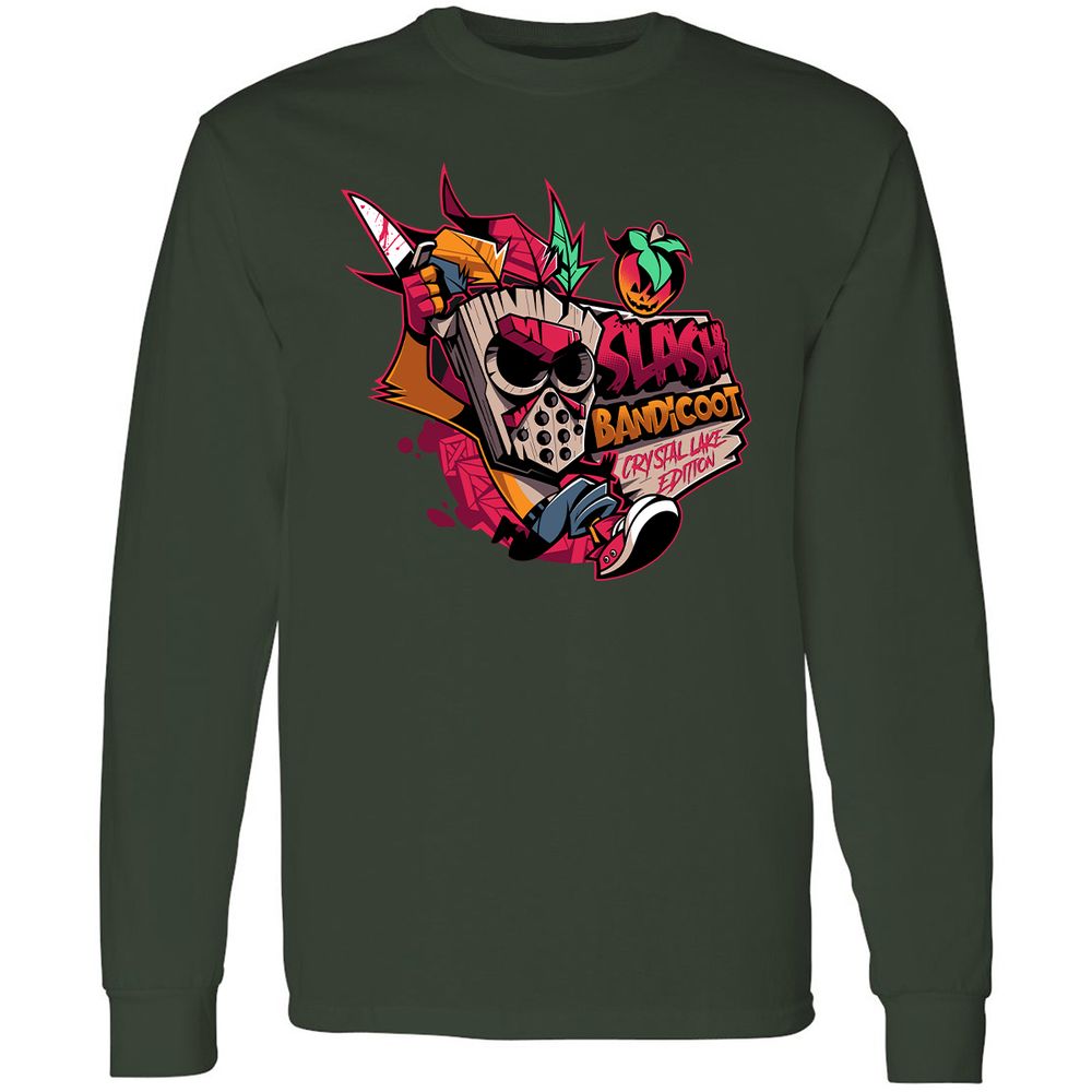 Long Sleeve T-Shirt - FLMZM9L1 - Forest Green - 4