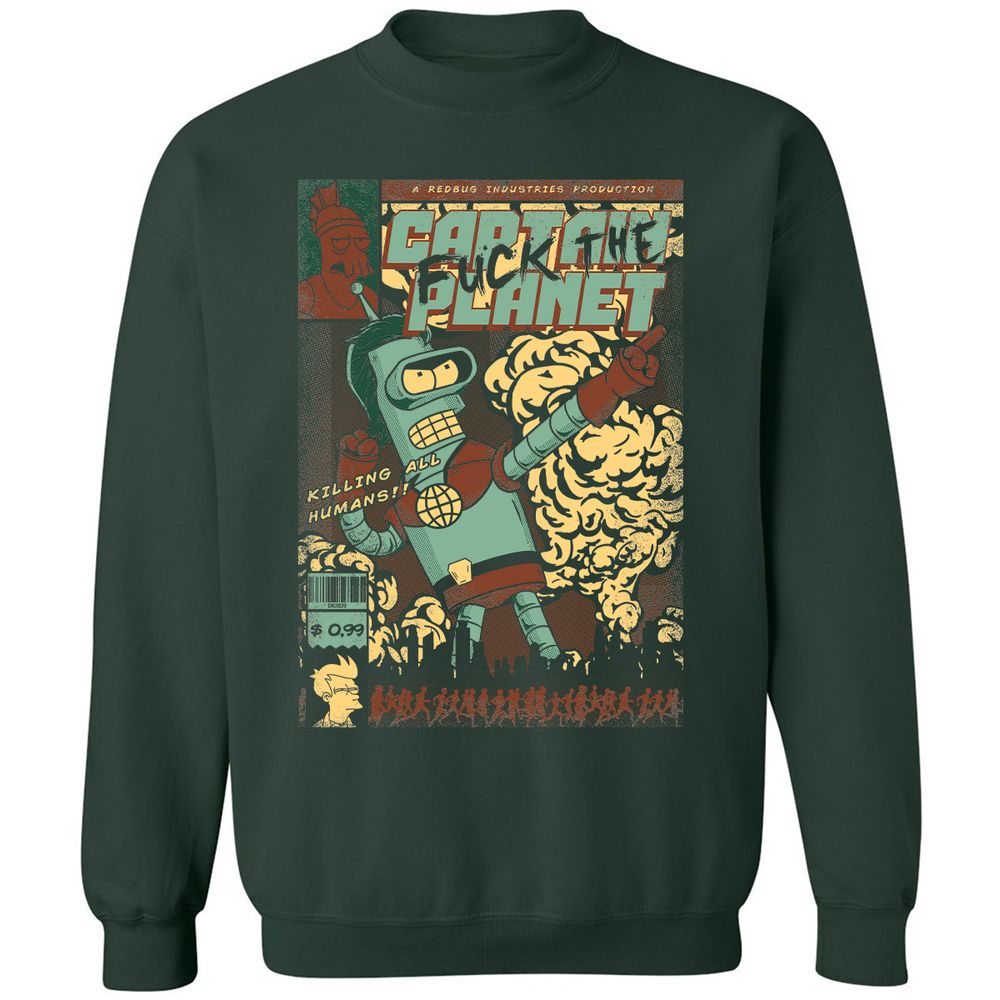 Classic Unisex Sweatshirt - VSURFF44 - Forest Green - 4