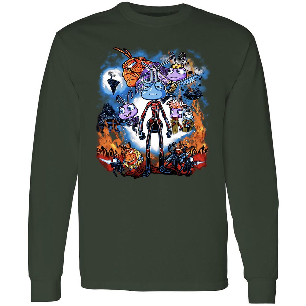 Long Sleeve T-Shirt - VQLBHVP4 - Forest Green - 4