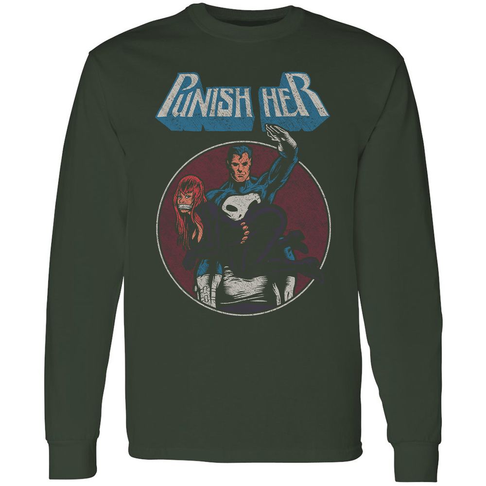 Long Sleeve T-Shirt - D7GXQ684 - Forest Green - 4