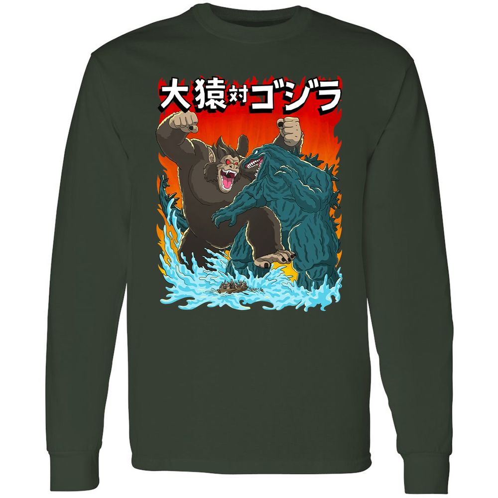 Long Sleeve T-Shirt - BT2KZMQA - Forest Green - 4
