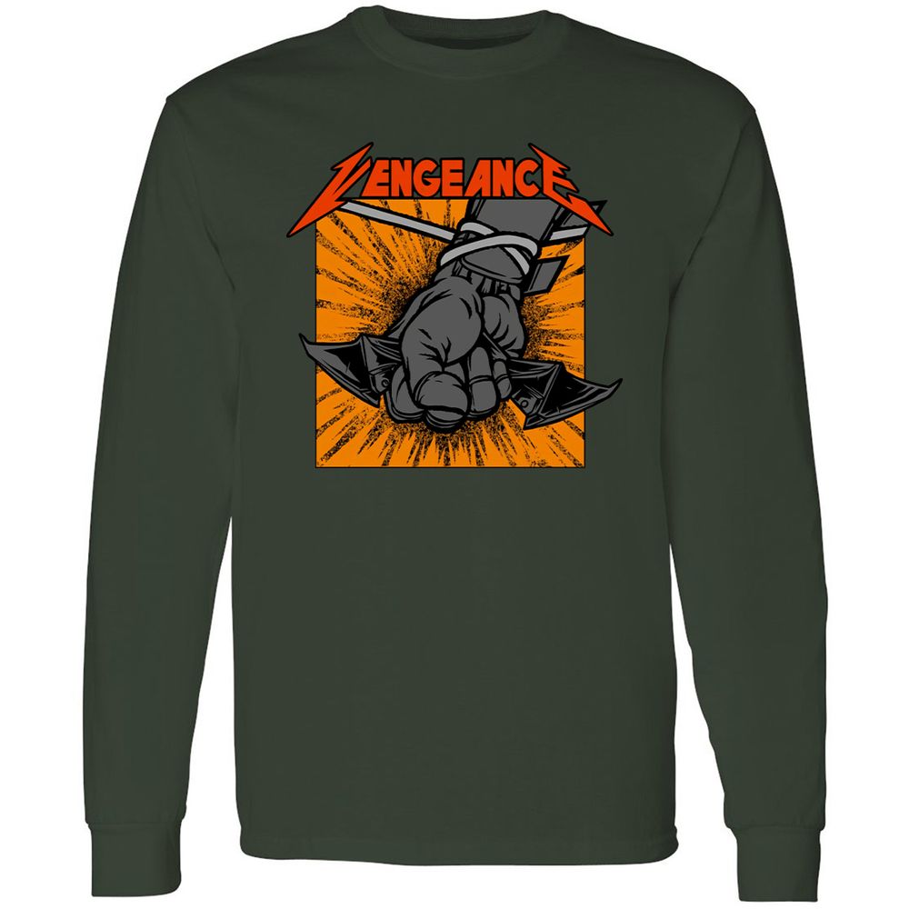 Long Sleeve T-Shirt - Y6B25EJM - Forest Green - 4