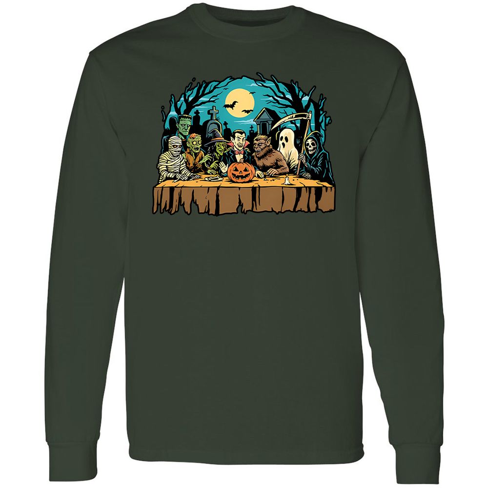 Long Sleeve T-Shirt - XD8KB45T - Forest Green - 4