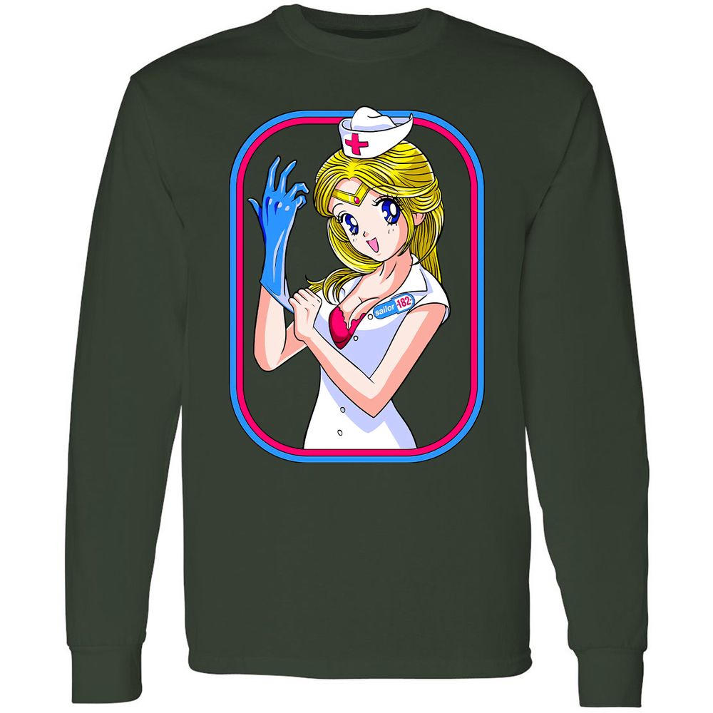 Long Sleeve T-Shirt - A7AR8TN5 - Forest Green - 4